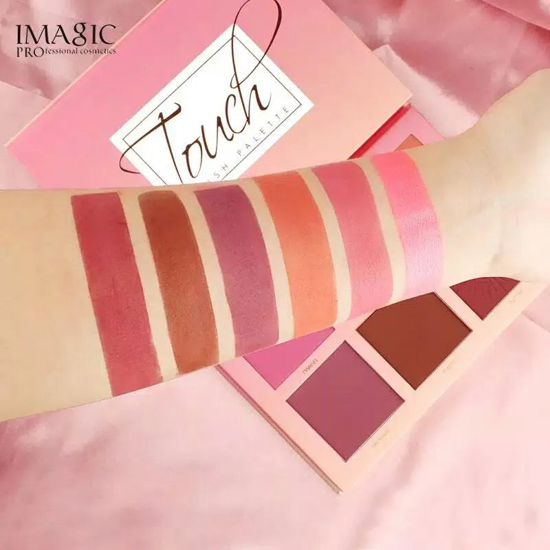 IMAGIC PROfessional Cosmetic Touch Blush Palette 6 Color FA-123