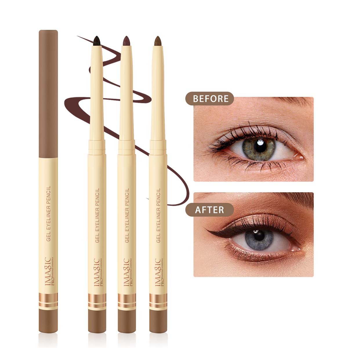 IMAGIC PROfessional Cosmetic GEL EYELINER PENCIL EY-350