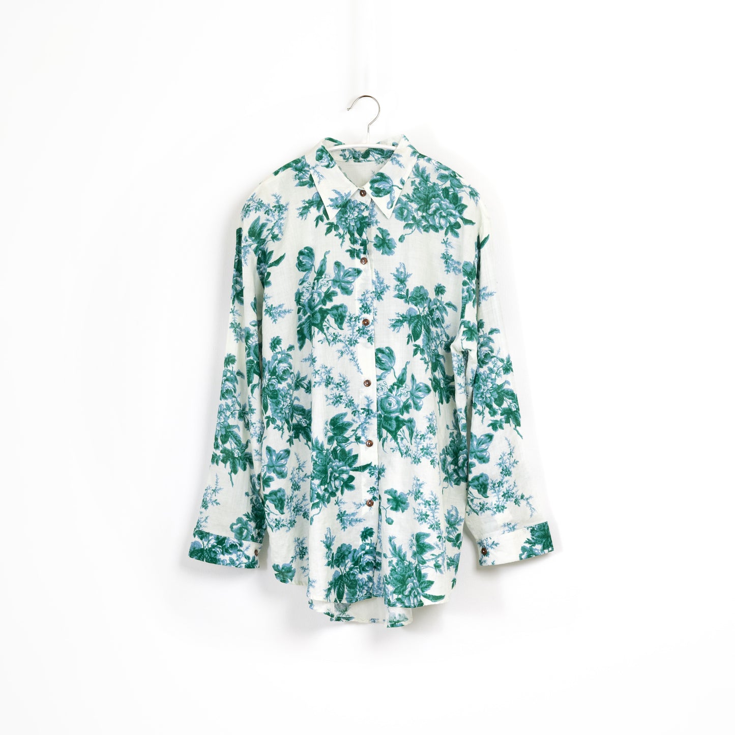 Floral Chiffon Long Sleeve Blouse