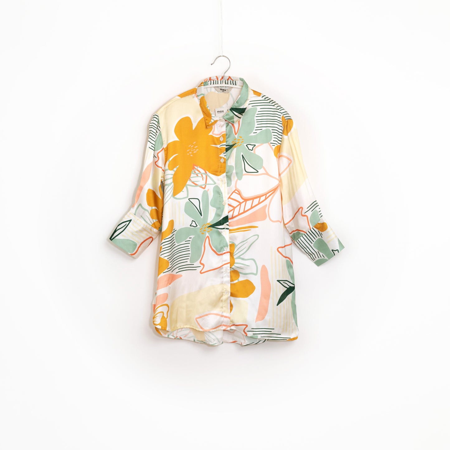 Floral Print Long Sleeve Women Shirt