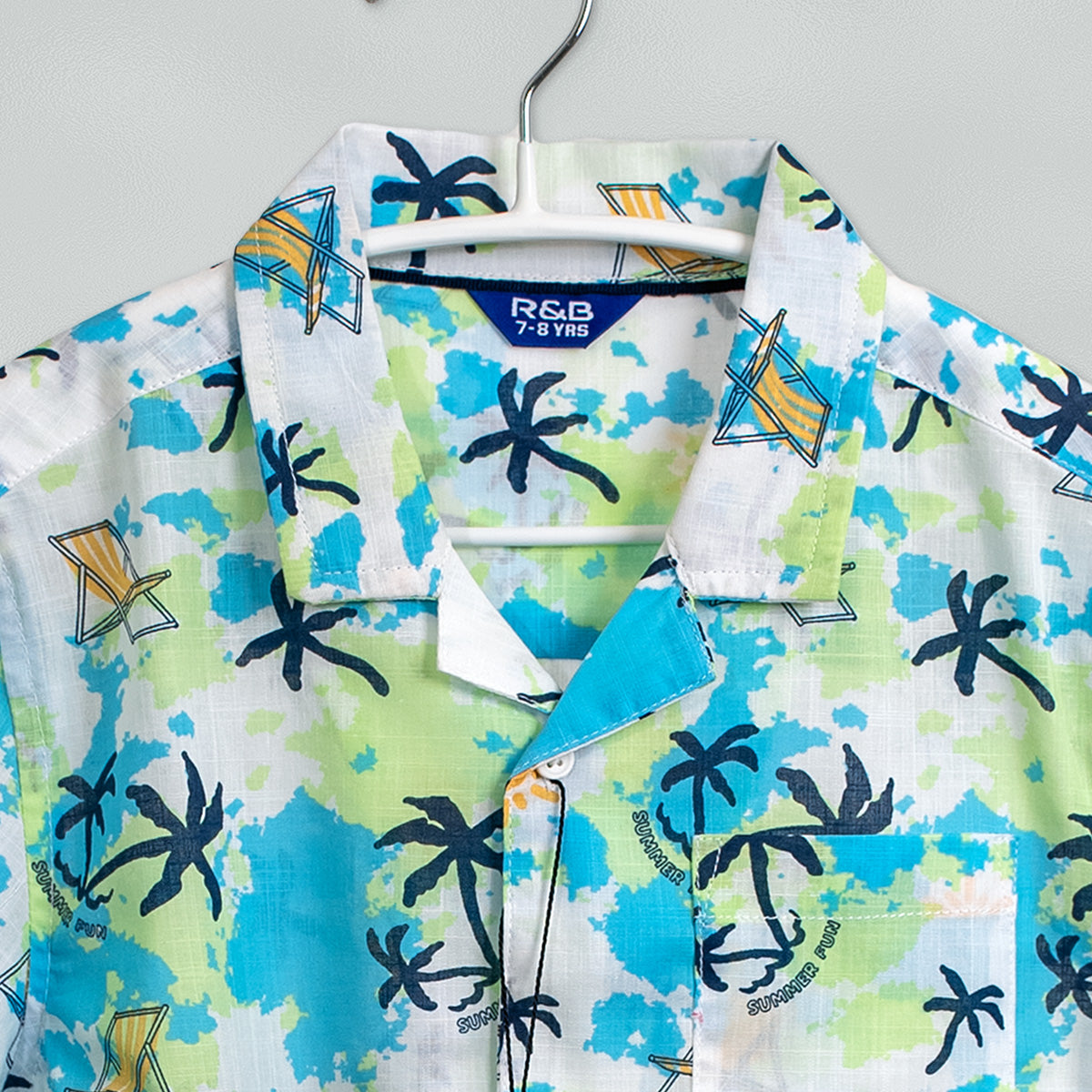 R&B Boys Printed Regular Fit Shirt