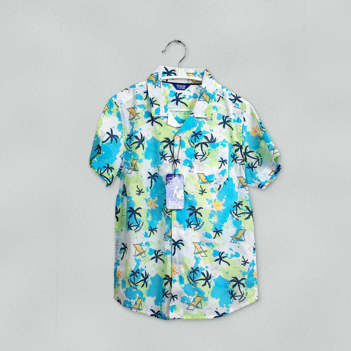 R&B Boys Printed Regular Fit Shirt