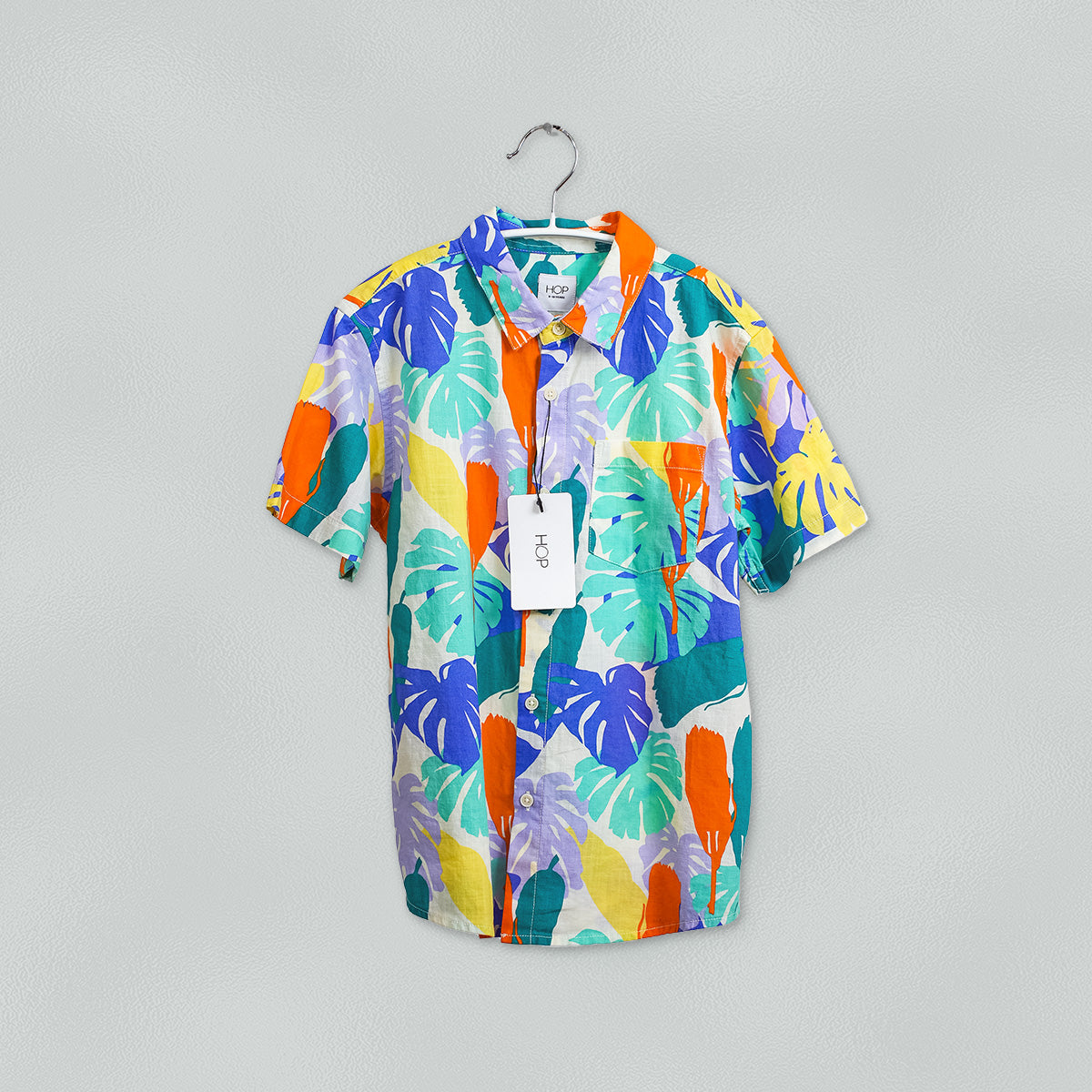 HOP Kids Multicolour Leaf Design Shirt