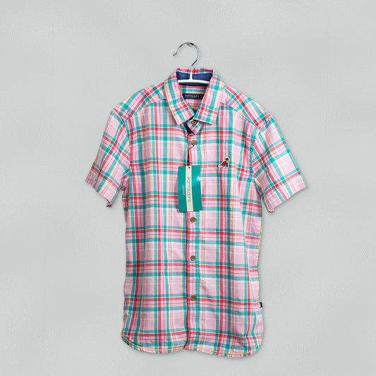 PANTALOONS JUNIOR Pink Checked Shirts