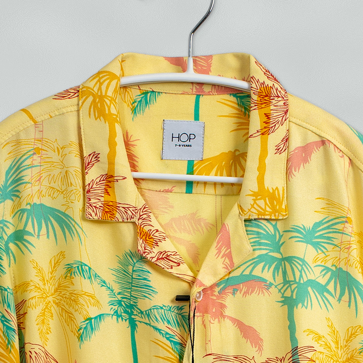 HOP Kids Yellow Tropical Design Shirt