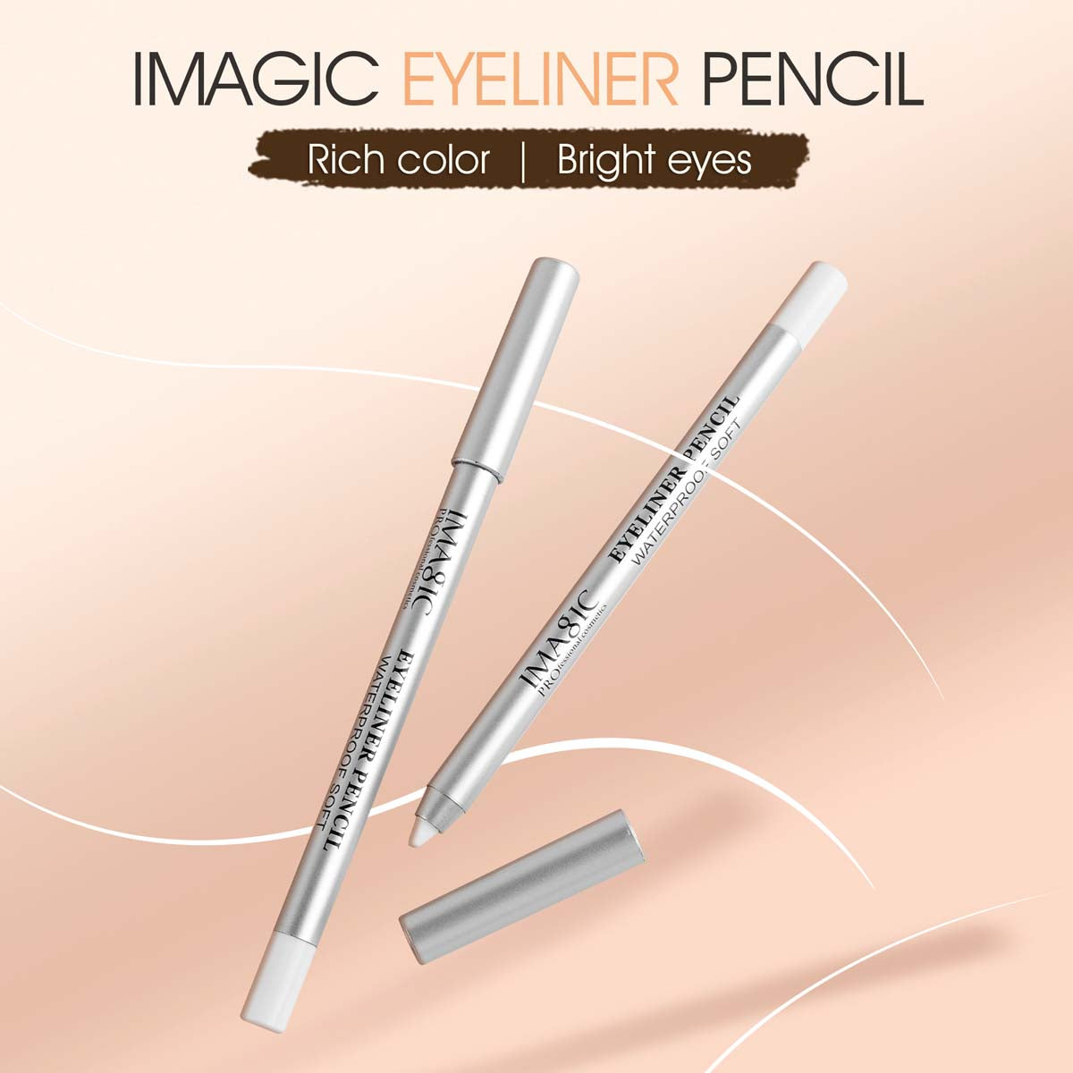 IMAGIC PROfessional Cosmetic WATERPROOF SOFT EYELINER PENCIL EY-348