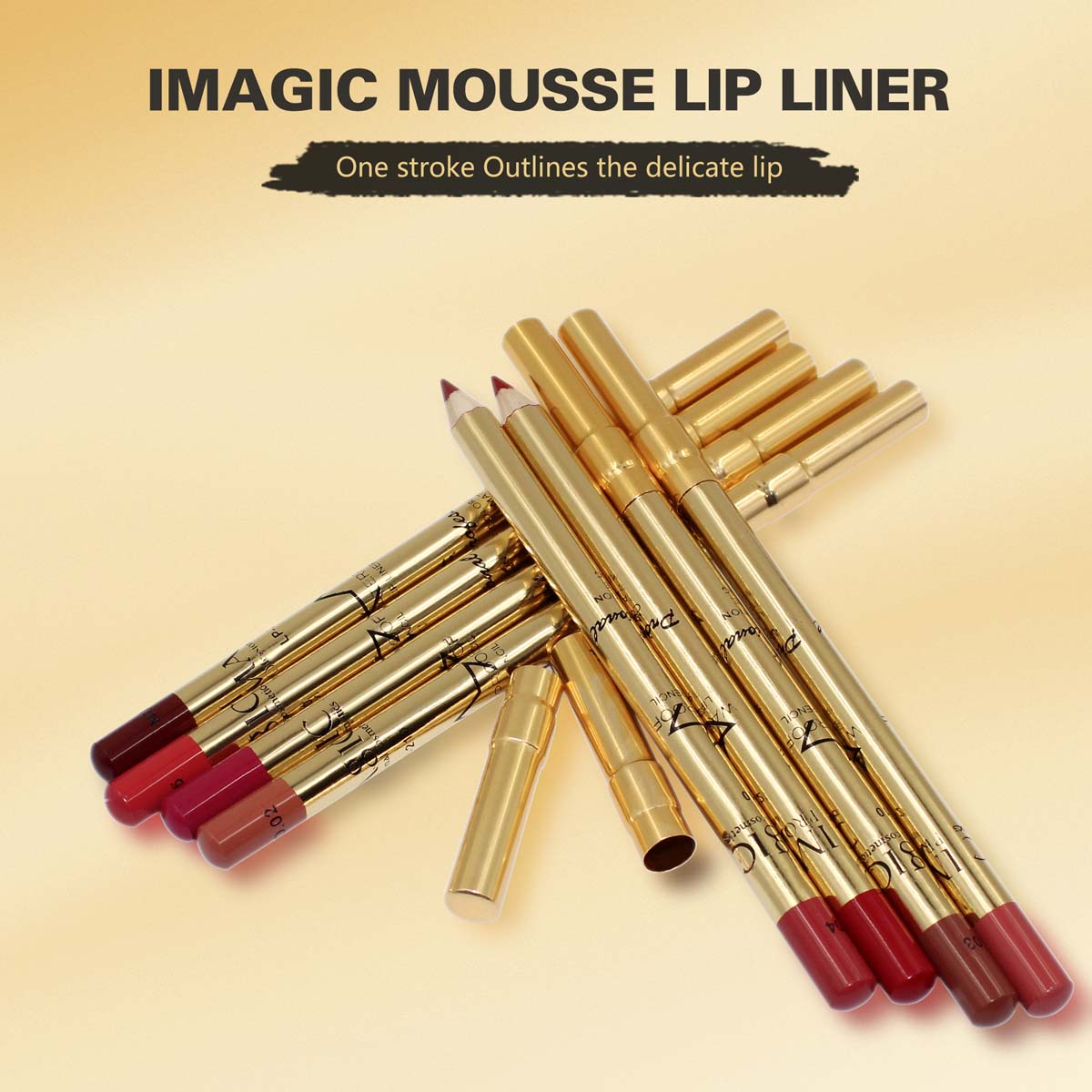 IMAGIC PROfessional Cosmetics GLODEN SILKY LIP LINER PENCIL LP-210