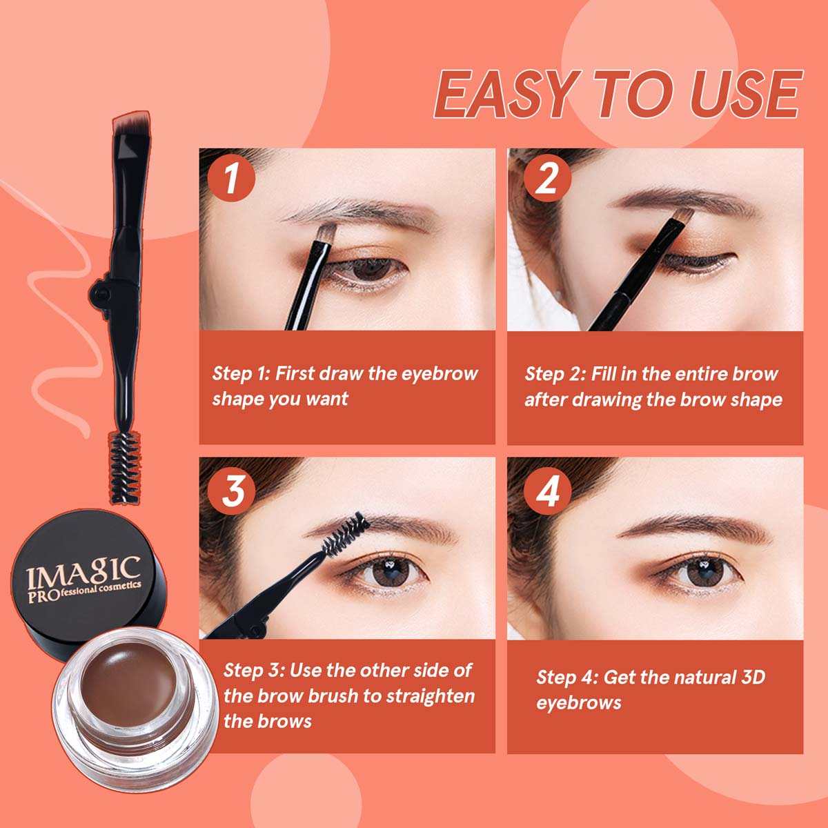 IMAGIC PROfessional Cosmetic EYEBROW GEL EY-317