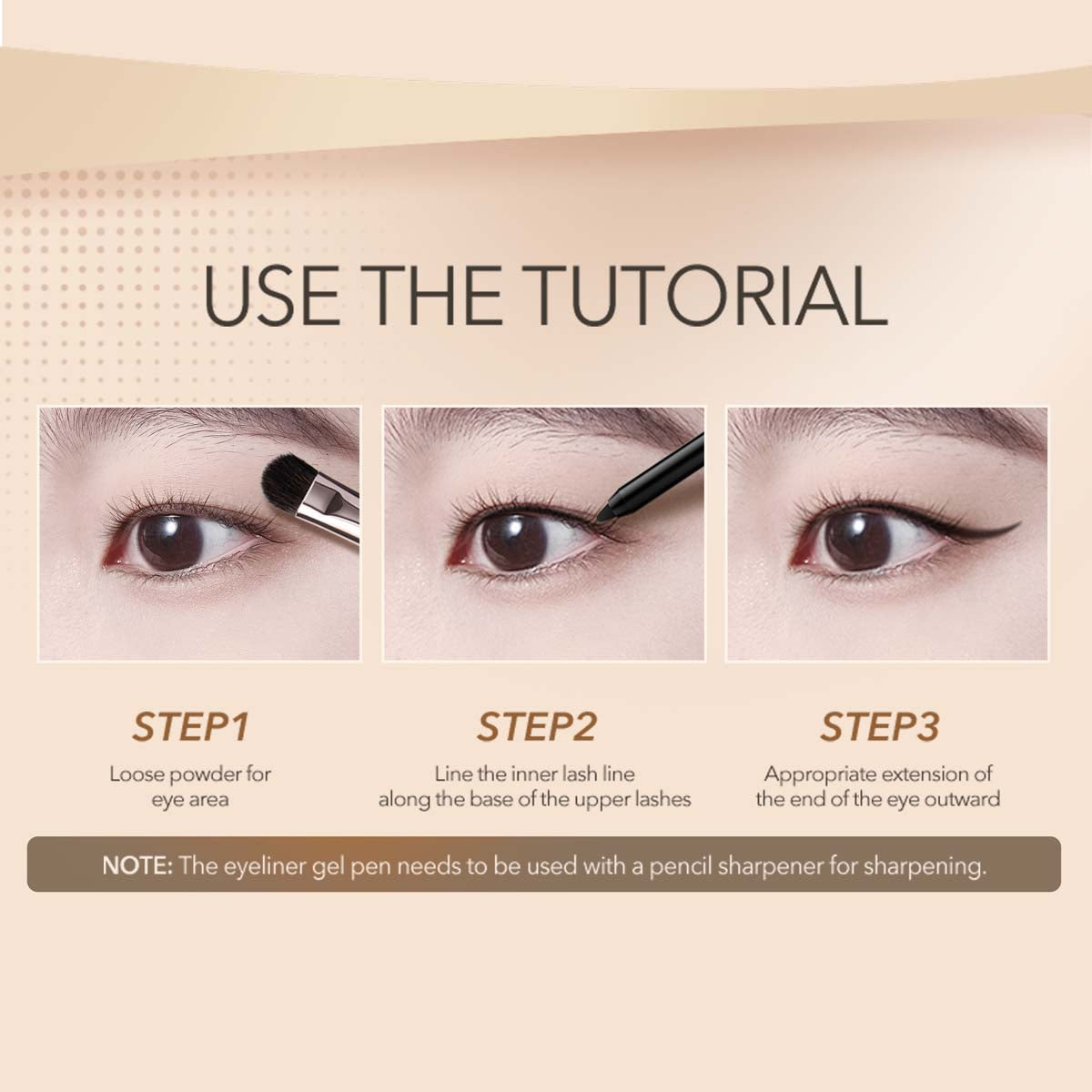 IMAGIC PROfessional Cosmetic GEL EYELINER PEN EY-308