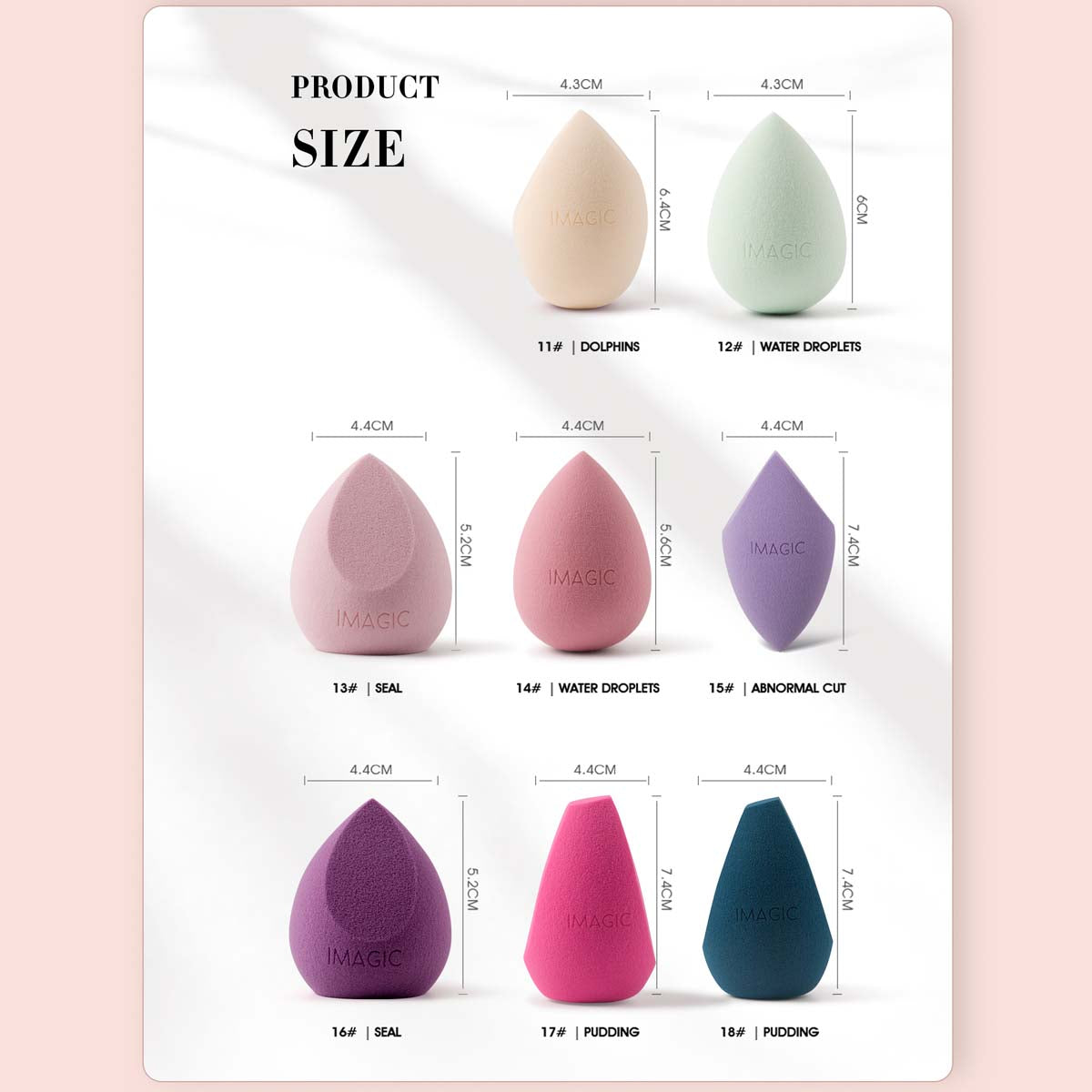 IMAGIC PROfessional NON-LATEX MAKEUP SPONGE TL-435