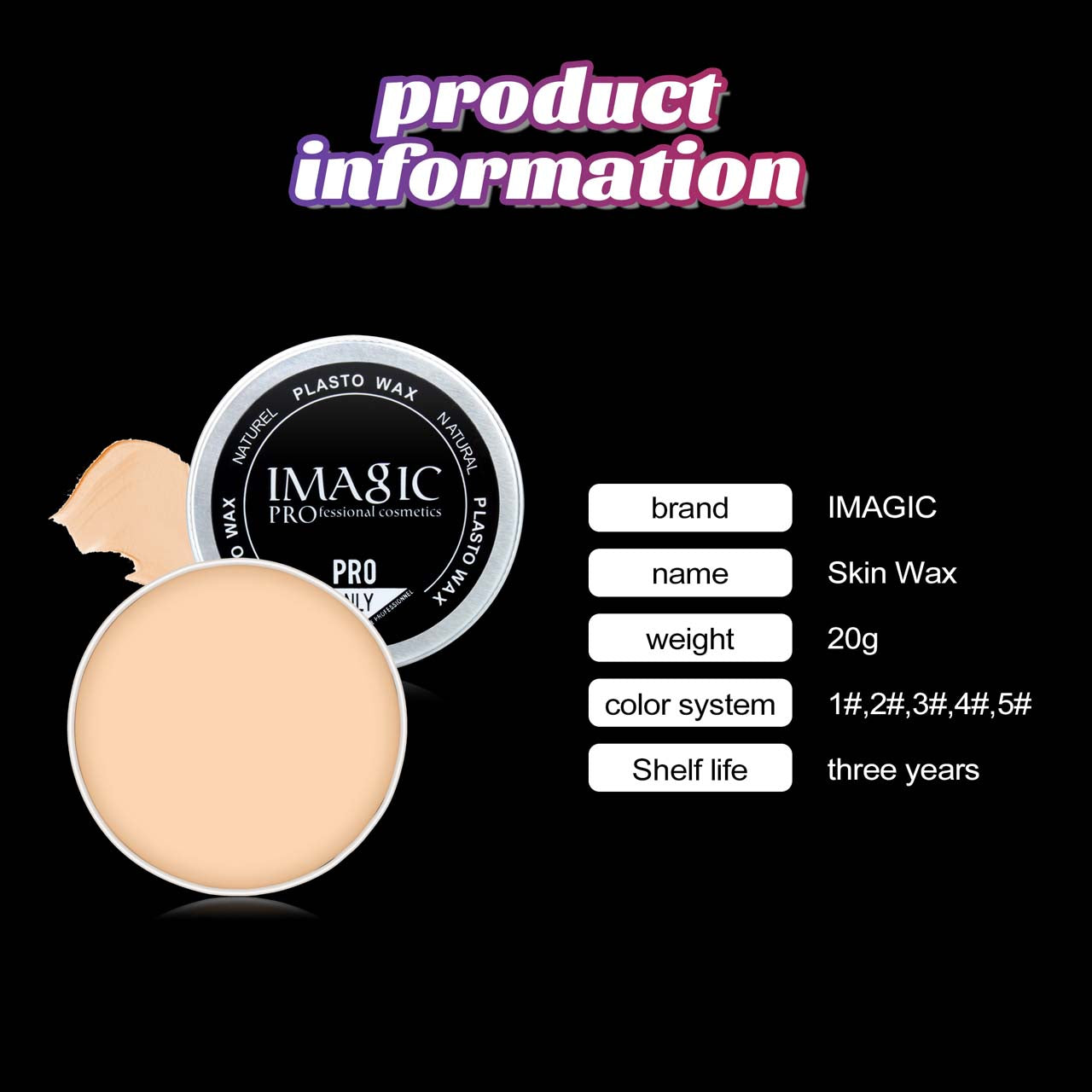 IMAGIC PROfessional Cosmetics PLASTO WAX BD-504