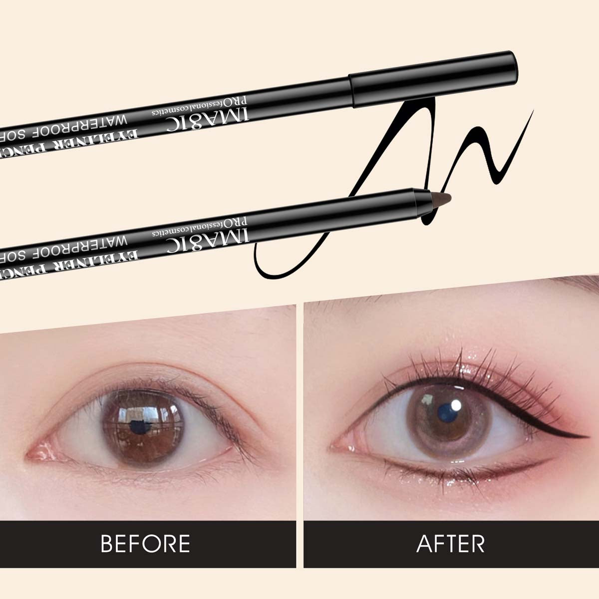 IMAGIC PROfessional Cosmetic GEL EYELINER PEN EY-308