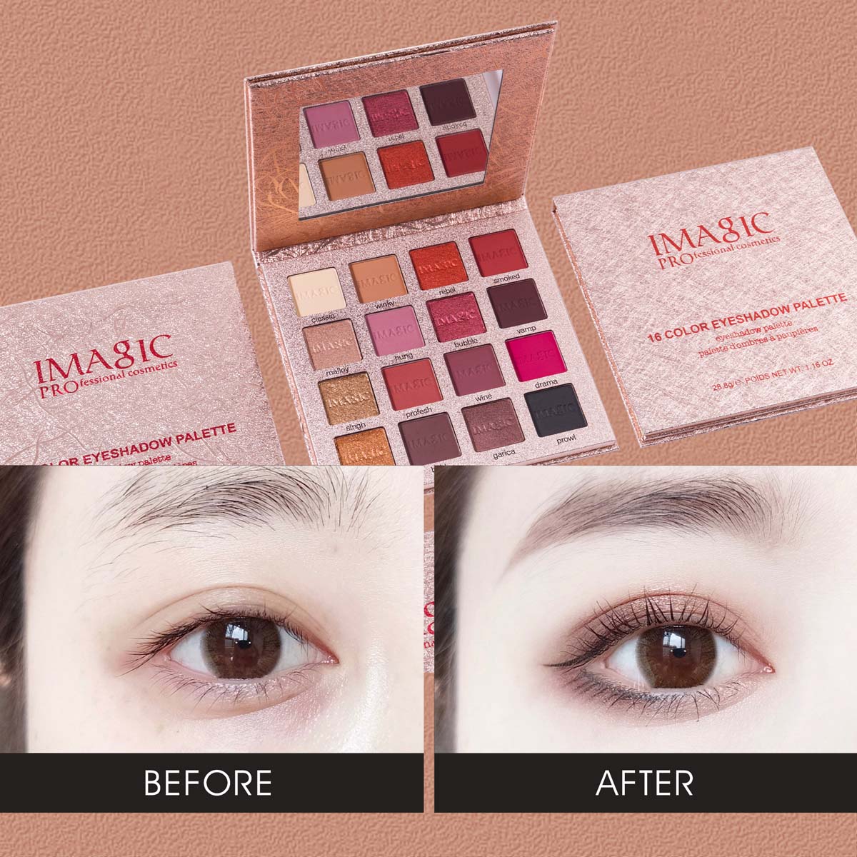 IMAGIC PROfessional Charm 16 Color Eyeshadow Palette EY-318