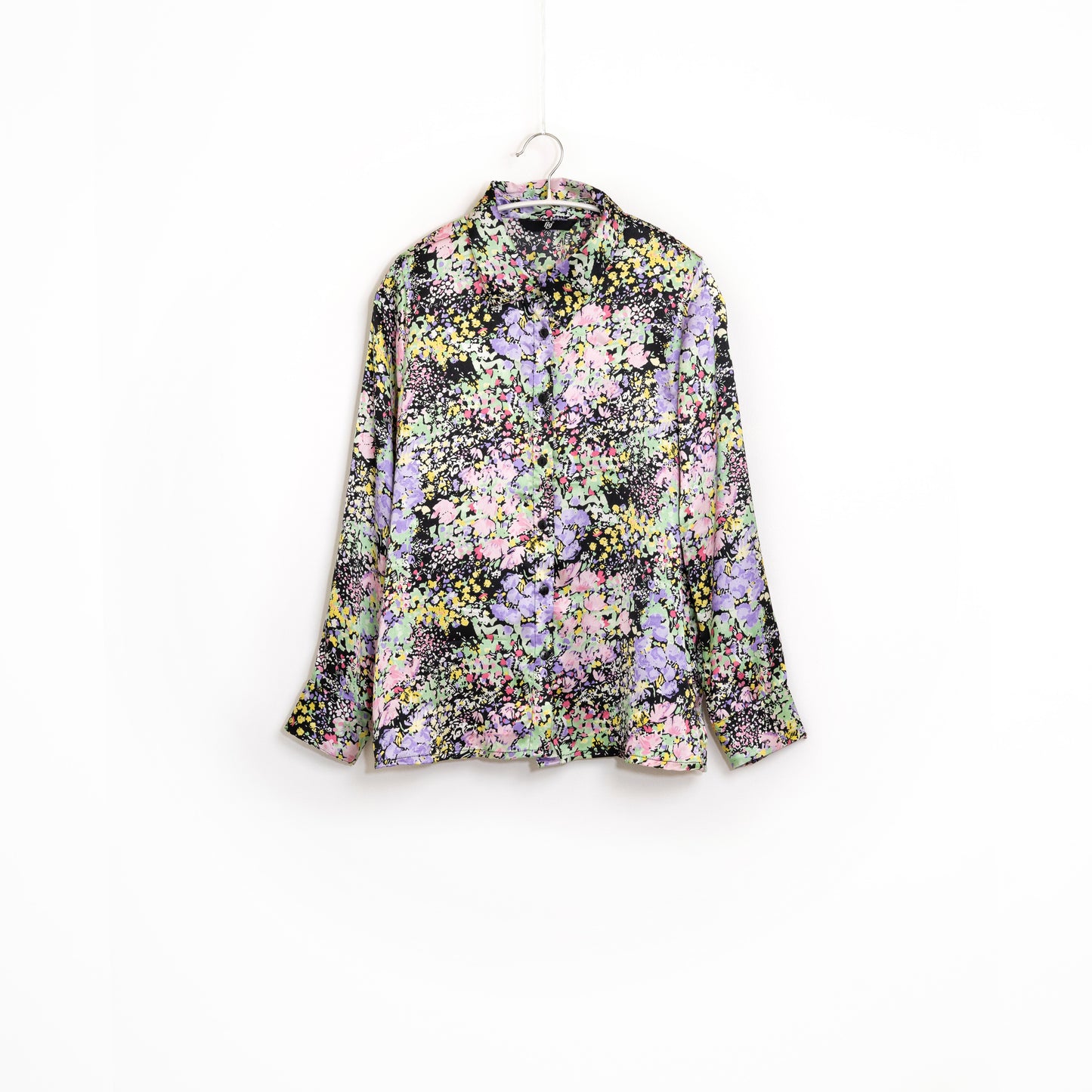 Multi Color Floral Pattern Long Sleeve Women Shirt