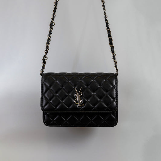 Black Leather Handbag