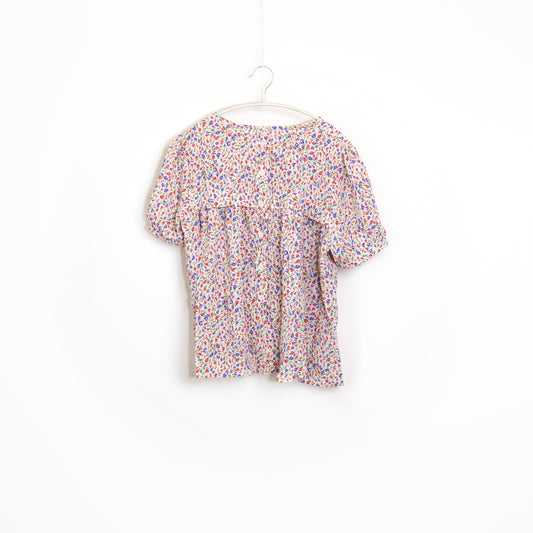 Floral Print Short Sleeve Women Top