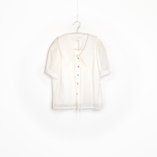 White Short Sleeve Top