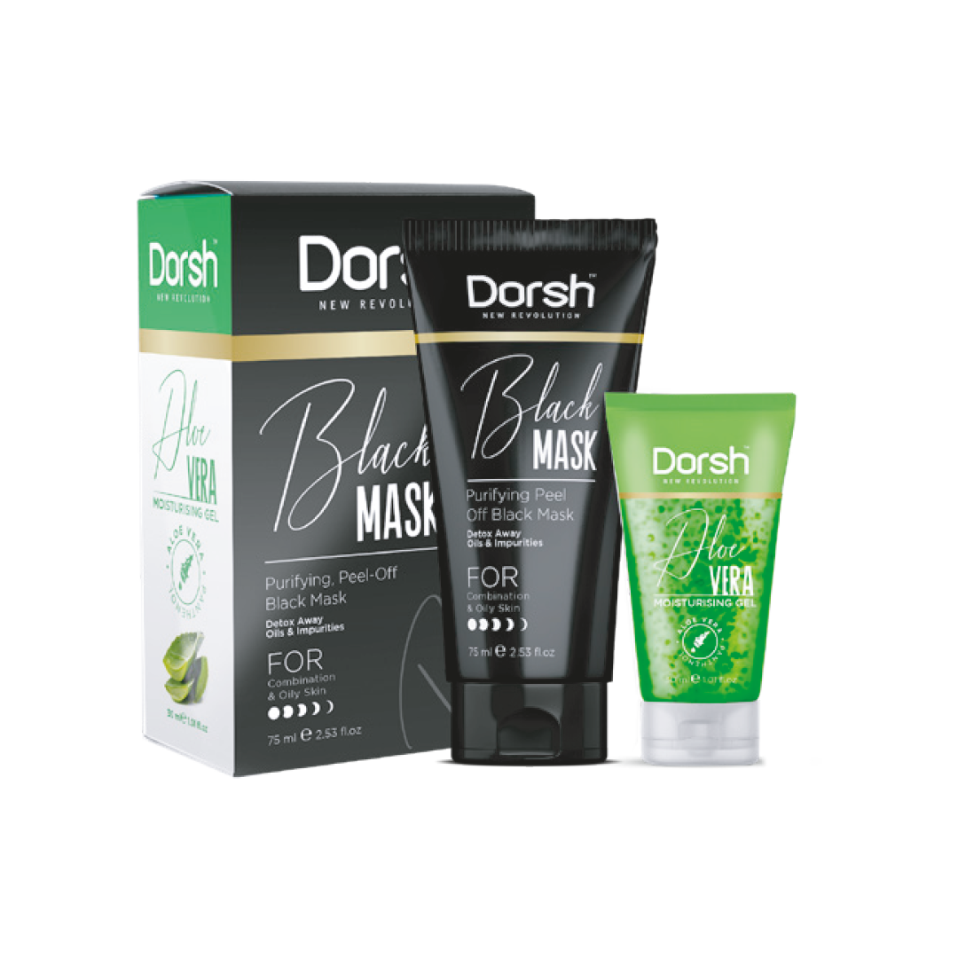 DORSH BLACK MASK + DORSH ALOE VERA GEL