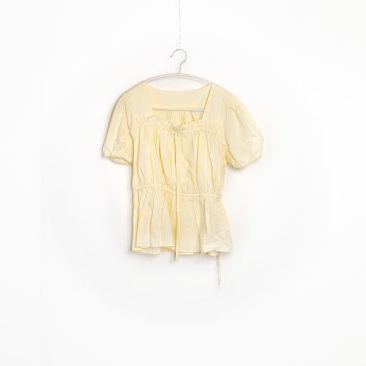 Yellow Short Sleeve Top