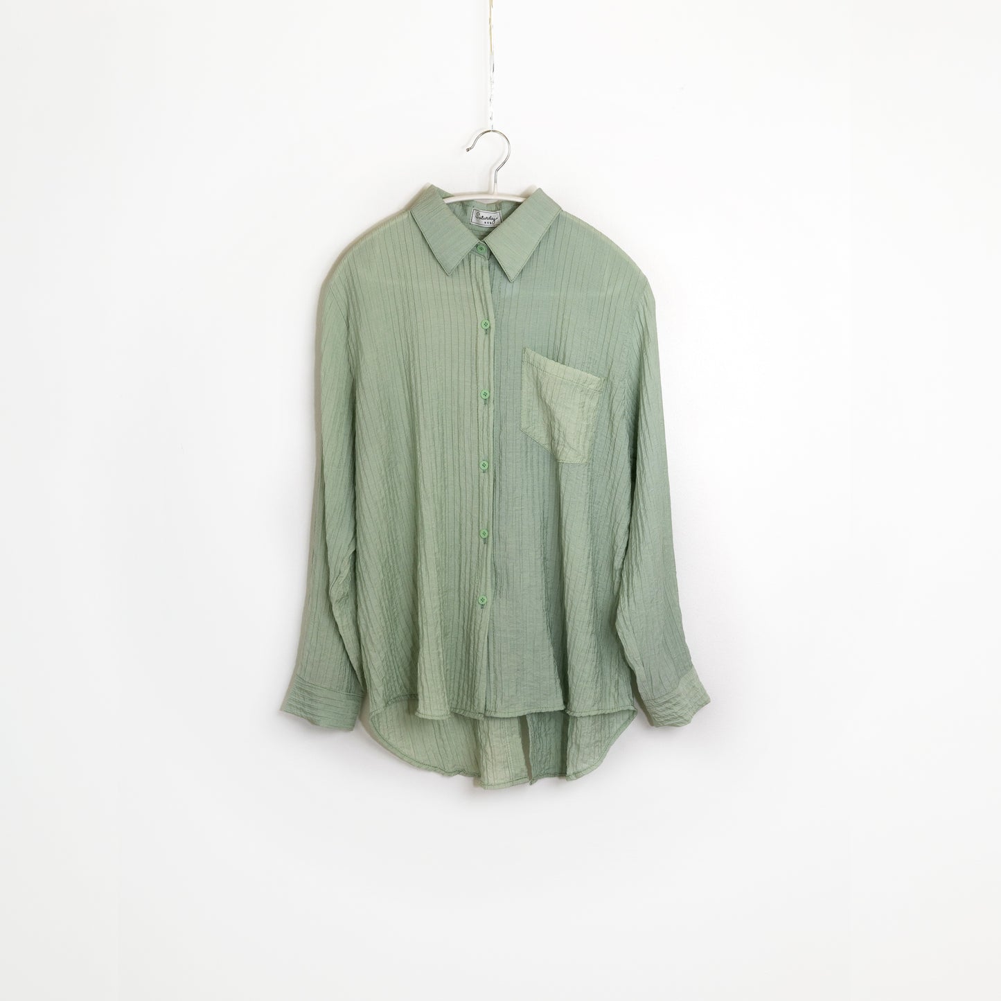 Green Long Sleeve Blouse