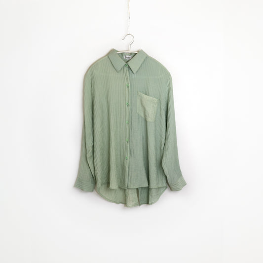 Green Long Sleeve Blouse